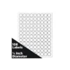 JAM Paper Circle Round Label Sticker Seals 0.75 Inch Diameter White 108/Pack 3147612190