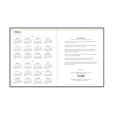 Day Designer 2024 Planner 8"x10" Weekly/Monthly Faux Leather Black 6 Day Designer 2024 Planner 8"x10" Weekly/Monthly Faux Leather Black - Image 6