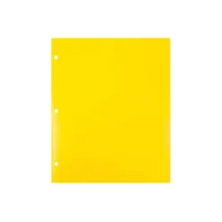 JAM Paper Heavy Duty Plastic 3 Hole Punch Two-Pocket School Folders Yellow 108/Pack (383HHPYEA) -Office Supplies Store GUEST ca298b09 a9eb 4911 96b0 b554db6c7162