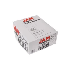JAM Paper Laminated Two-Pocket Glossy Presentation Folders White 385GWHD 13 JAM Paper Laminated Two-Pocket Glossy Presentation Folders White 385GWHD -Office Supplies Store GUEST ca398974 29b5 402e 9f0a 9200f2265533
