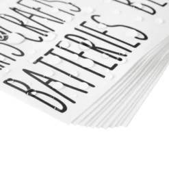 Talented Kitchen 8 Pack Metal Basket Labels Clip On Holders W/ 70 Household Labels For Storage Bins, Bin Clips Labels Tags For Organizing Home, White -Office Supplies Store GUEST ca54584c f77c 47c5 b66a 756dedc79622