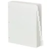 Smead Three-Ring Binder Index Dividers, 1/8-Cut Tab, Letter Size, White, 96 Per Box (89418)