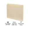 MyOfficeInnovations Paper Stock File Jacket 1" Expansion Ltr Manila 50/CT 541092