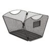 Safco Onyx Mesh Desktop Tub File Storage Box Letter Black 2162BL