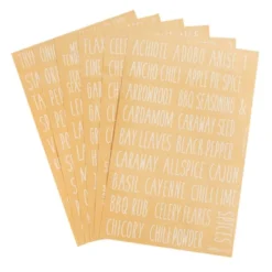 Talented Kitchen 145 Preprinted Spice Jar Labels With Seasoning Stickers, Numbers, White All Caps Letters On Clear Water Resistant Vinyl -Office Supplies Store GUEST d4a1d756 cb2b 4e0a 90a3 c11379ac18d4