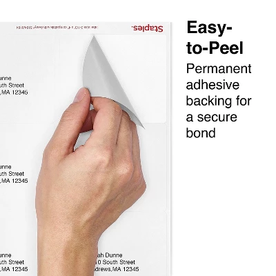 Staples Laser/Inkjet Shipping Labels 3 1/3" X 4" White 6 Labels/Sheet 479876 4 Staples Laser/Inkjet Shipping Labels 3 1/3" X 4" White 6 Labels/Sheet 479876 - Image 4