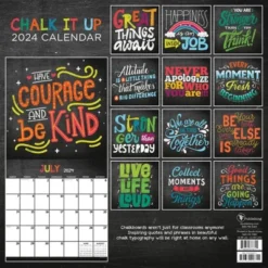 TF Publishing 2024 Wall Calendar 12"x12" Chalk It Up -Office Supplies Store GUEST d88688c5 dd08 40ee b45d 7020dd6c21e1