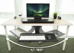 Mount-It! Sit Stand Keyboard Tray, Height Adjustable Under Desk Keyboard And Mouse Drawer With Ergonomic Wrist Rest Pad -Office Supplies Store GUEST d8eb78e5 7955 474c 9204 782eb22c90e6
