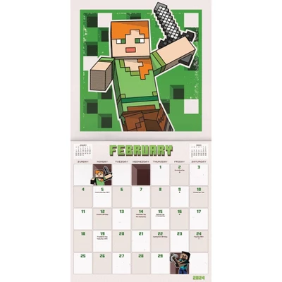 Trends International Inc. 2023-24 Wall Calendar 12.62"x12.37" Minecraft - 15th Anniversary Collector's Edition 4 Trends International Inc. 2023-24 Wall Calendar 12.62"x12.37" Minecraft - 15th Anniversary Collector's Edition - Image 4