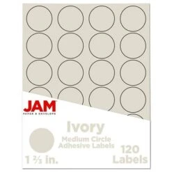 JAM Paper Circle Sticker Seals 1 2/3" 120ct -Office Supplies Store GUEST d90b87f7 e2b3 448f a6a6 5ce126ac4543