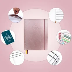 Undated Planner PRO Daily 8.5"x11" Rose Gold - Clever Fox