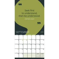 TF Publishing 2024 Wall Calendar 12"x12" Inspire Calendar