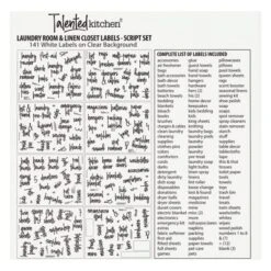 Talented Kitchen 141 Laundry Room Labels For Jars - Preprinted White Script Stickers For Closet, Bathroom Organization (Water Resistant) -Office Supplies Store GUEST da020fb1 2306 425c 9104 1b969c7becbf