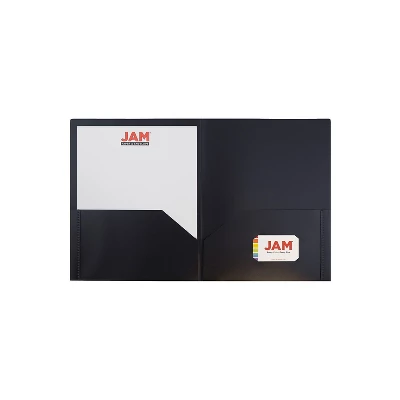 JAM Paper Plastic Two-Pocket School POP Folders Black Bulk 96/Pack (382EBLB) 2 JAM Paper Plastic Two-Pocket School POP Folders Black Bulk 96/Pack (382EBLB) - Image 2