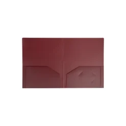 JAM Paper 2-Pocket Heavy Duty Folders Burgundy 108/Pack (383Hbgb) 383HBGB