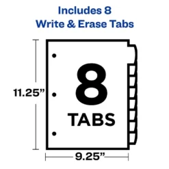 Avery Write-On Big Tab Plastic Dividers 8-Tab Letter 16177 -Office Supplies Store GUEST e4a47e37 6a8c 4016 b0b7 5ee2d0c3f69f