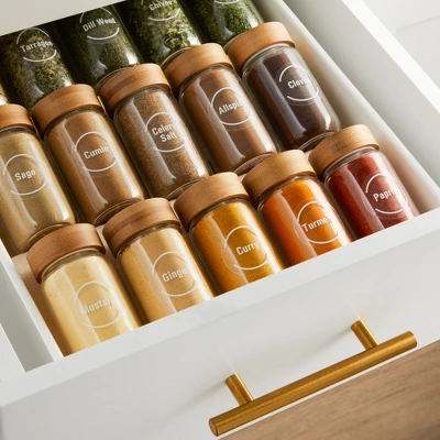 Talented Kitchen 144 Spice Labels Stickers + Pantry Labels, Clear Spice Jar Labels Preprinted For Spice Jar Lids, Water Resistant, Round 1.5 In 1 Talented Kitchen 144 Spice Labels Stickers + Pantry Labels, Clear Spice Jar Labels Preprinted For Spice Jar Lids, Water Resistant, Round 1.5 In