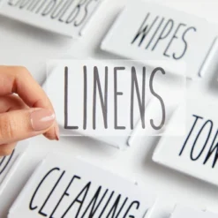 Talented Kitchen 8 Pack Metal Basket Labels Clip On Holders W/ 70 Household Labels For Storage Bins, Bin Clips Labels Tags For Organizing Home, White -Office Supplies Store GUEST ea2bd678 9a48 47ab 8c35 98d7bc670aa9