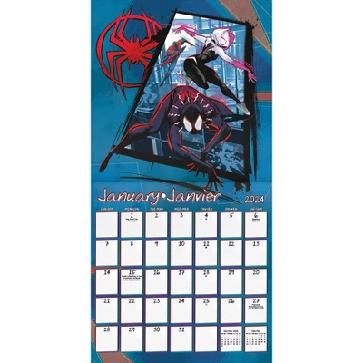 Trends International Inc. 2023-24 Wall Calendar 12"x12" Marvel Spider-Man: Across The Spider-Verse Bilingual English/French 1 Trends International Inc. 2023-24 Wall Calendar 12"x12" Marvel Spider-Man: Across The Spider-Verse Bilingual English/French