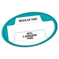Avery Index Maker Print & Apply Clear Label Dividers W/White Tabs 5-Tab Letter 11490