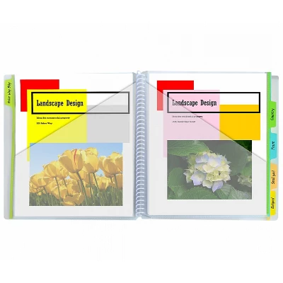 C-Line Poly Portfolio With Write-On Index Tabs 10-Pocket Portfolio Spiral Bound Clear Pack Of 3 2 C-Line Poly Portfolio With Write-On Index Tabs 10-Pocket Portfolio Spiral Bound Clear Pack Of 3 - Image 2