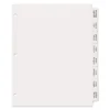 Avery Print & Apply Clear Label Dividers W/White Tabs 8-Tab Letter 5 Sets 11493