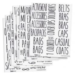 Talented Kitchen 133 Closet Labels For Bins, Baskets, Preprinted Black All Cap Stickers For Clothing Organization, Storage Containers, Water Resistant -Office Supplies Store GUEST f59788b2 40f0 4044 8acb c9eefa9b1ccb