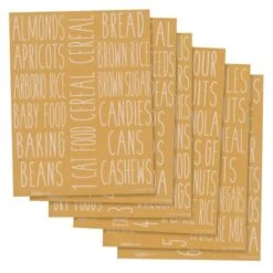 Talented Kitchen 136 Pantry Labels For Food Containers, Preprinted White All Caps On Clear Stickers For Jars, Kitchen Canisters -Office Supplies Store GUEST f5a9be4d b54c 4297 b146 e2f0c0e15277