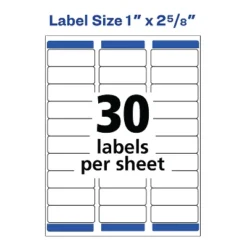 Avery Removable Multi-Use Labels 1 X 2 5/8 White 750/Pack 6460 -Office Supplies Store GUEST f8e0c9b6 b3a7 464b 9ae5 9ba4f8459b43