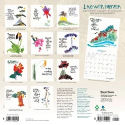 2023 Square Wall Calendar Live With Intention - BrownTrout