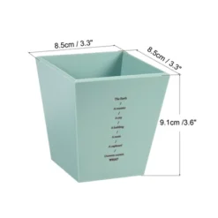 Unique Bargains Pen Cup Holder Plastic Pencil Stand Desk Stationery Organizer For Office Desktop